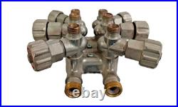 Heavy Duty 8-Way Hydraulic Pneumatic Valve Distributor Block