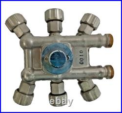Heavy Duty 8-Way Hydraulic Pneumatic Valve Distributor Block
