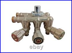 Heavy Duty 8-Way Hydraulic Pneumatic Valve Distributor Block