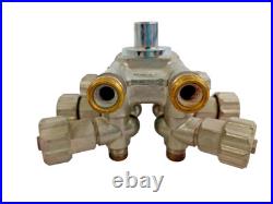 Heavy Duty 8-Way Hydraulic Pneumatic Valve Distributor Block