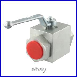 Hydraulic 2 Way Ball Valve 14 to 1 500 Bar Pressure Nitrile Acetal Seal