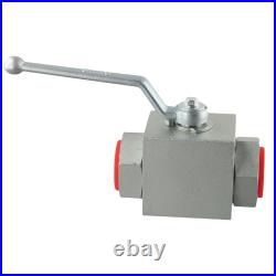 Hydraulic 2 Way Ball Valve 14 to 1 500 Bar Pressure Nitrile Acetal Seal