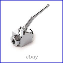Hydraulic 2 Way Ball Valve with fixing holes, BSP Ports, RS 2 VIE