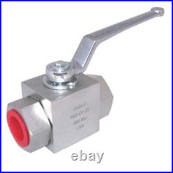 Hydraulic 2 Way High Pressure Ball Valve 1/4 To 1 BSP 500 Bar MWP Spare Parts