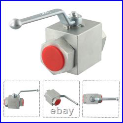 Hydraulic 2 Way High Pressure Ball Valve 1/4in To 1in 500 Bar MWP Accessory