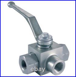 Hydraulic 3 Way Ball Valve 1 1/2 Ports V0875