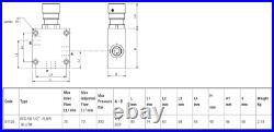 Hydraulic 3 Way Compensated Flow Control Valve With Reverse Check, RFC-VU 1/2'