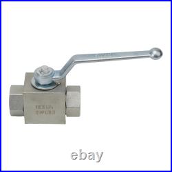 Hydraulic 3 Way High Pressure Ball Valve 14 to 1 Carbon Steel Construction Hydraulic 3 Way High Pressure Ball Valve 14 to 1 Carbon Steel Construction