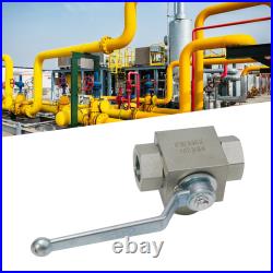 Hydraulic 3 Way High Pressure Ball Valve 14 to 1 Carbon Steel Construction Hydraulic 3 Way High Pressure Ball Valve 14 to 1 Carbon Steel Construction