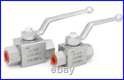 Hydraulic Ball Valve 2 & 3 Way High Pressure 1/4 to 1 BSP 500 Bar MWP