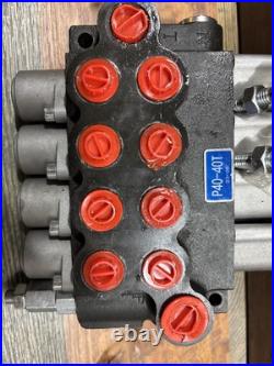 Hydraulic Control Valve 4 Spool Max Flow 13GPM Four Way Reversing Valve 4500 PSI