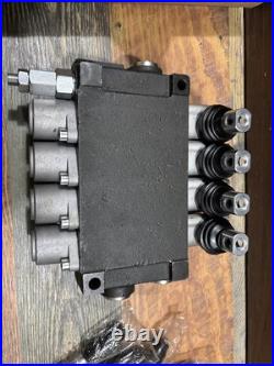Hydraulic Control Valve 4 Spool Max Flow 13GPM Four Way Reversing Valve 4500 PSI