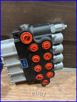 Hydraulic Control Valve 4 Spool Max Flow 13GPM Four Way Reversing Valve 4500 PSI