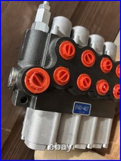 Hydraulic Control Valve 4 Spool Max Flow 13GPM Four Way Reversing Valve 4500 PSI