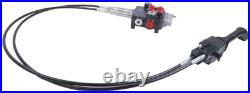 Hydraulic Control Valve Kit 2 Spool Cable Remote Joystick 80 LPM