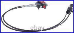 Hydraulic Control Valve Kit 2 Spool Cable Remote Joystick 80 LPM