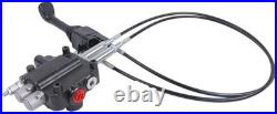 Hydraulic Control Valve Kit 2 Spool Cable Remote Joystick 80 LPM