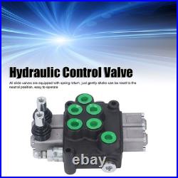 Hydraulic Control Valve Kit 2 Spool Double Acting Multi Way Directiona Hydraulic Control Valve Kit 2 Spool Double Acting Multi Way Directiona