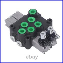 Hydraulic Control Valve Kit 2 Spool Double Acting Multi Way Directional Va