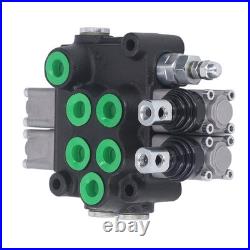 Hydraulic Control Valve Kit 2 Spool Double Acting Multi Way Directional Va
