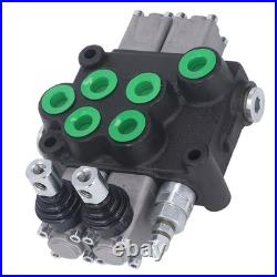 Hydraulic Control Valve Kit 2 Spool Double Acting Multi Way Directional Va