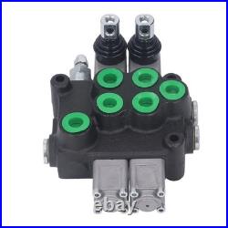 Hydraulic Control Valve Kit 2 Spool Double Acting Multi Way Directional Va
