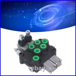 Hydraulic Control Valve Kit 2 Spool Double Acting Multi Way Directional Va