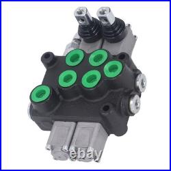 Hydraulic Control Valve Kit 2 Spool Double Acting Multi Way Directional Va