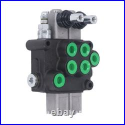 Hydraulic Control Valve Kit 2 Spool Double Acting Multi Way Directional Va