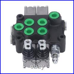 Hydraulic Control Valve Kit 2 Spool Double Acting Multi Way Directional Va