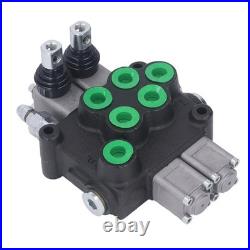 Hydraulic Control Valve Kit 2 Spool Double Acting Multi Way Directional Va