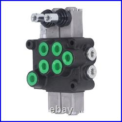 Hydraulic Control Valve Kit 2 Spool Double Acting Multi Way Directional Va