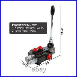 Hydraulic Control Valve with Joystick, 1 Spool 11GPM Hydraulic Directional Va