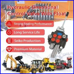 Hydraulic Control Valve with Joystick withFloat, 2 Spool 11GPM Hydraulic Direction