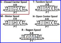 Hydraulic Directional Control Electric Solenoid Valve D03 (NG6) 21 GPM 4560 p