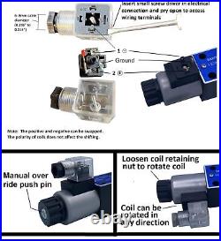 Hydraulic Directional Control Electric Solenoid Valve D03 (NG6) 21 GPM 4560 p