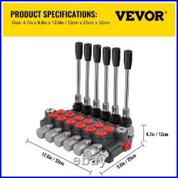 Hydraulic Directional Control Valve 6 Spool 11 GPM 3600 PSI Loader Valve for