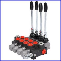 Hydraulic Directional Control Valve Spring Return Hydraulic Valve 4 Spool Cast