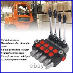 Hydraulic Directional Control Valve Spring Return Hydraulic Valve 4 Spool Cast