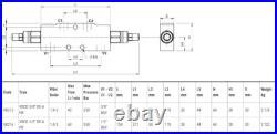Hydraulic Double Overcentre Valve, Partially Balanced VBCD, DE-A PB, 3/8, 1/2