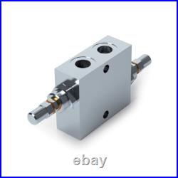Hydraulic Dual Cross Line Relief Valve, VAU, Standard, Handknob, Sealing Cap