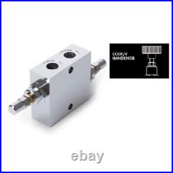 Hydraulic Dual Cross Line Relief Valve, VAU, Standard, Handknob, Sealing Cap