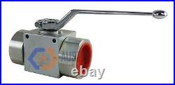 Hydraulic High Pressure Ball Valve 2 WAY- BSPP Various Sizes