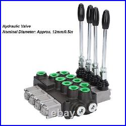 Hydraulic Loader Valve 4 Spool Hydraulic Control Valve Directional Control Valve