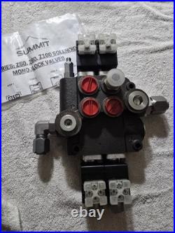 Hydraulic Monoblock Solenoid Directional Control Valve, 2 MOTOR Spool, 21 GPM