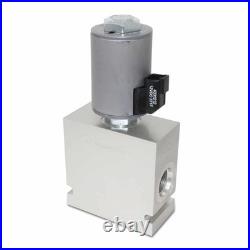 Hydraulic Selector Diverter Valve, 3-Way, #12 SAE Ports, 16 GPM, 12v DC