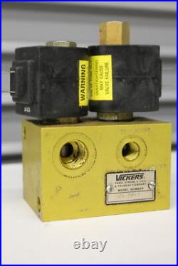 Hydraulic Solenoid Valve manifold Vickers MCD3941, 2 position 4 way 24VDC