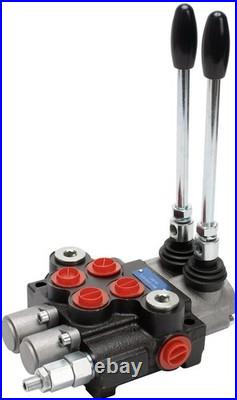 Hydraulic Tractor Loader Control Valve 2 Spool 11GPM SAE Directional