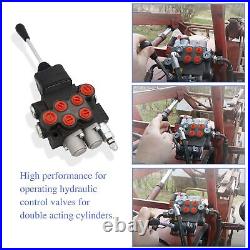 Hydraulic Valve 2 Spool, Hydraulic Directional Control Valve, 11GPM Hydraulic