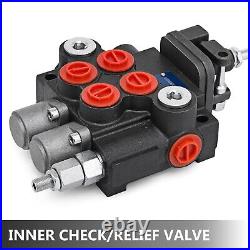 Hydraulic Valve 2 Spool Hydraulic Joystick Control Valve 11gpm Hydraulic